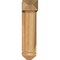 Ekena Millwork Traditional Arts and Crafts Rough Sawn Bracket w/ Offset Brace, Western Red Cedar, 6"W x 16"D x 24"H BKT0604X16X24TRA03RWR - alternate 4